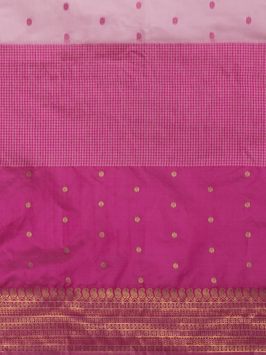 Blush Pink vekatgiri Saree - Ressa