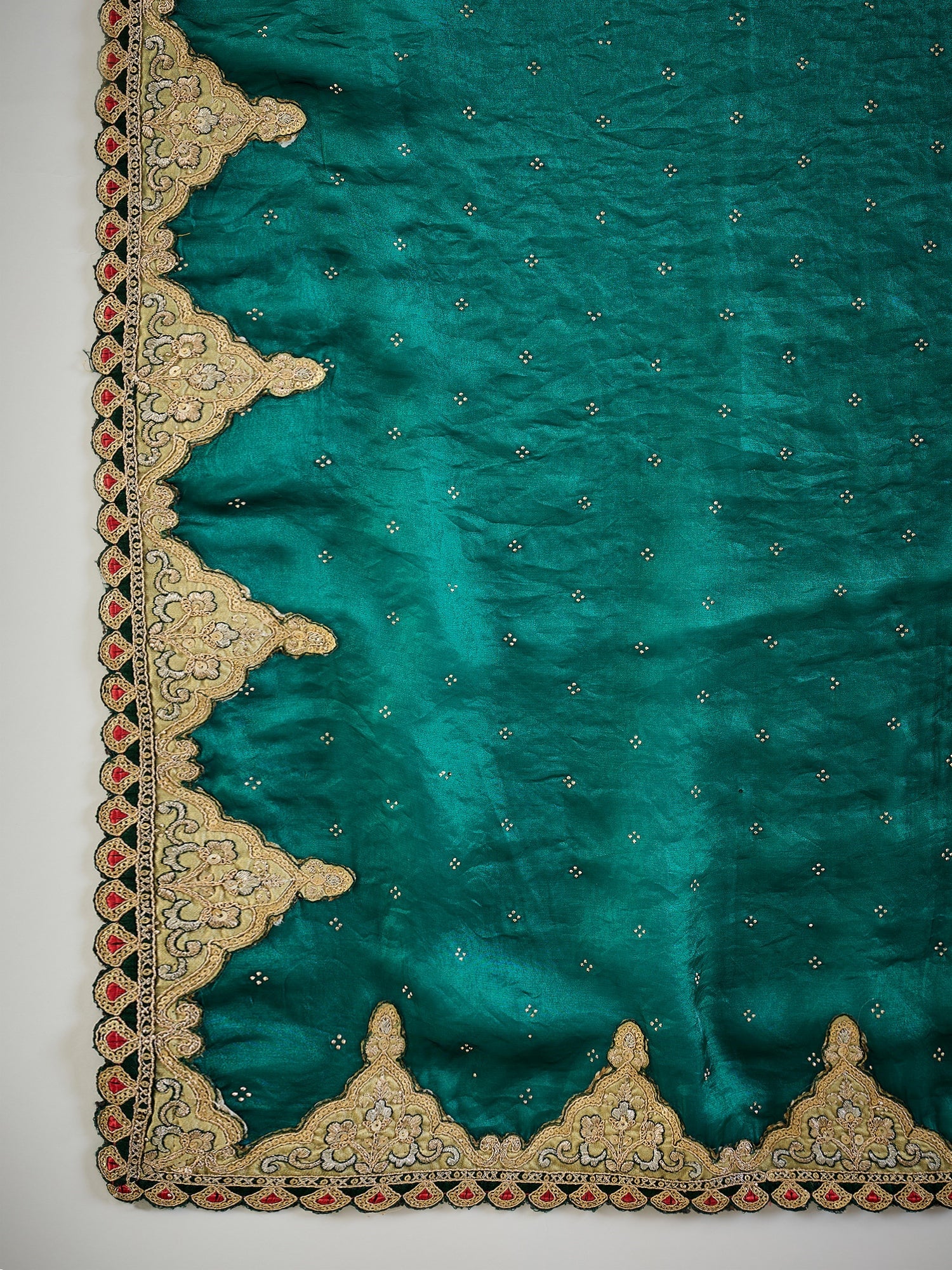 Bottle Green Dola Silk Saree - Ressa