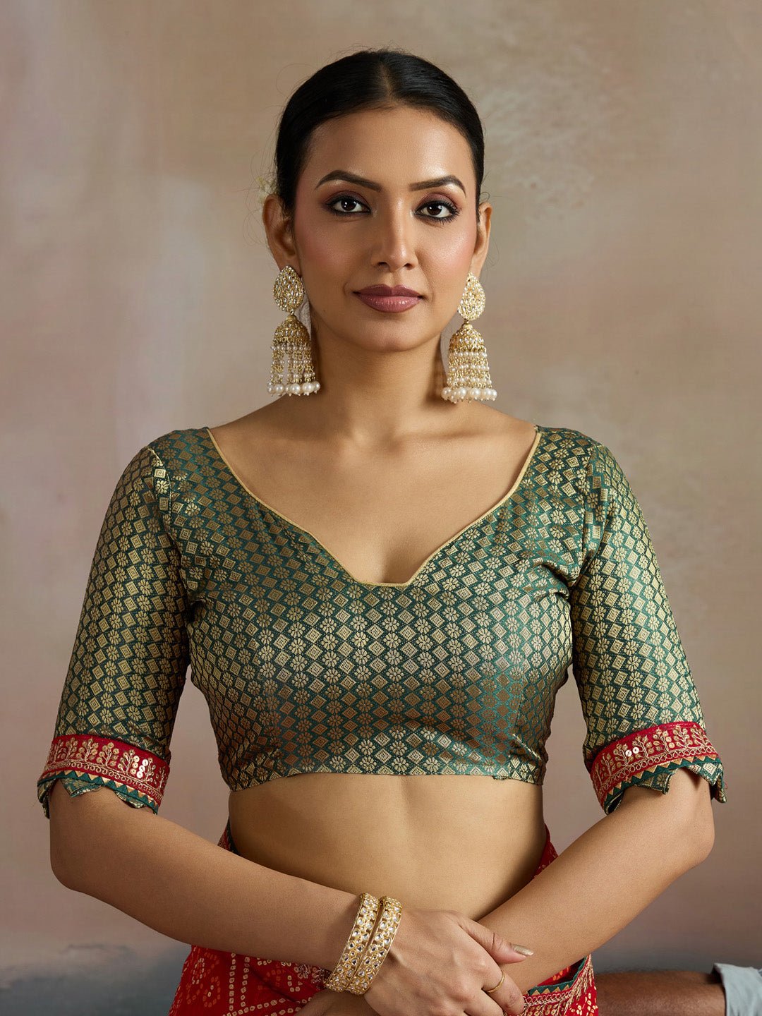 Bridal Red Georgette Saree - Ressa