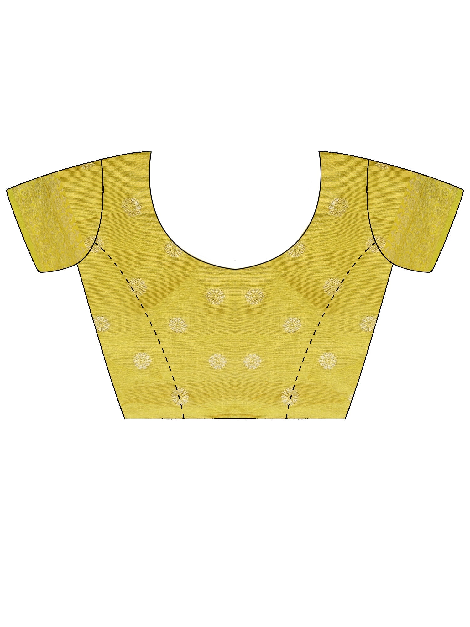 Bright Yellow Banarasi Silk Saree - Ressa