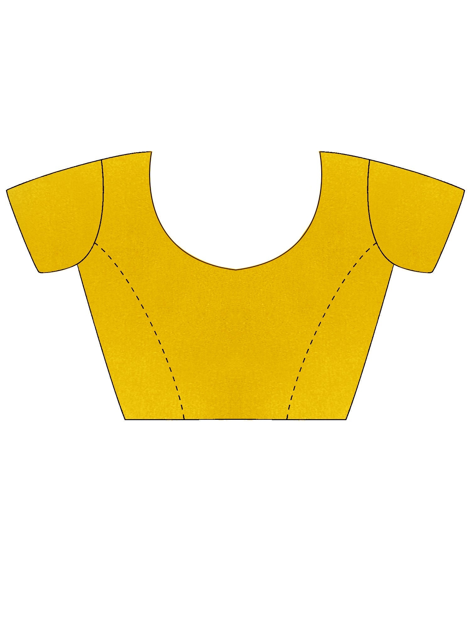 Bright Yellow Hand Painted Saree - Ressa