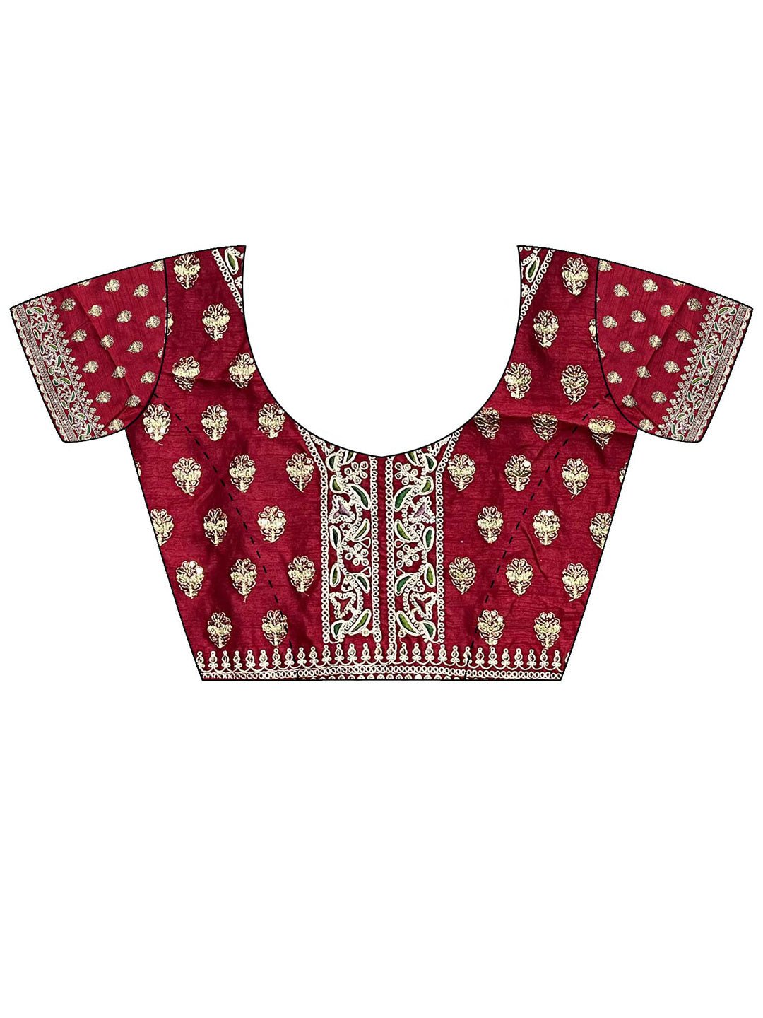 Chiffon Saree with Silver Lace Border - Ressa