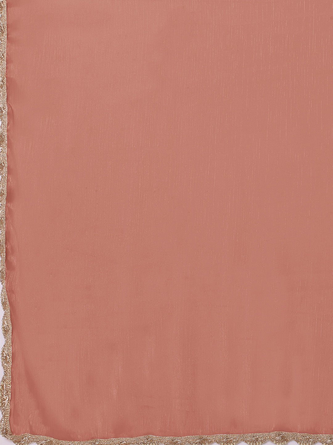 Copper-Brown Organza Saree - Ressa