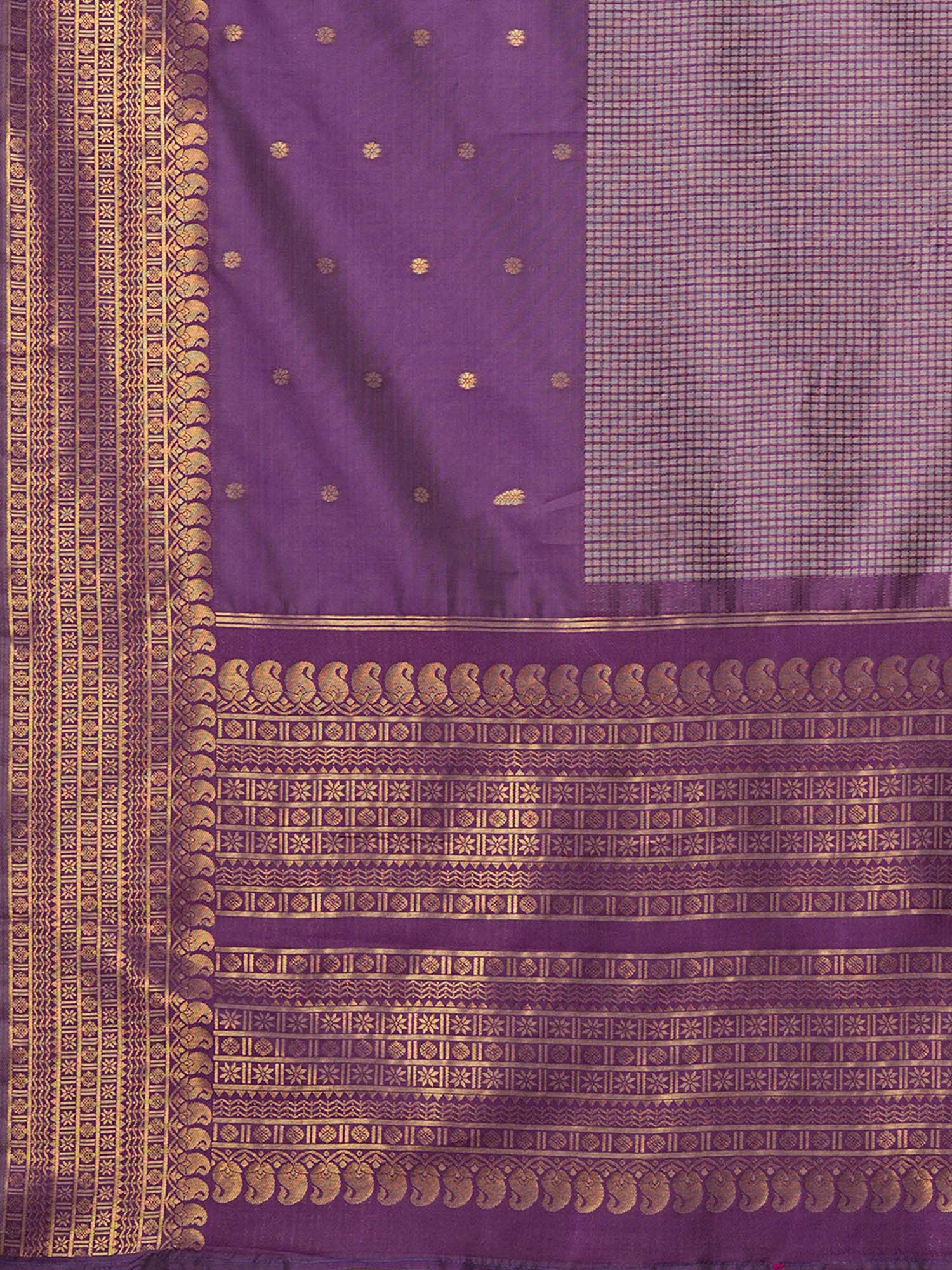 Cotton Blend Cream Saree - Ressa