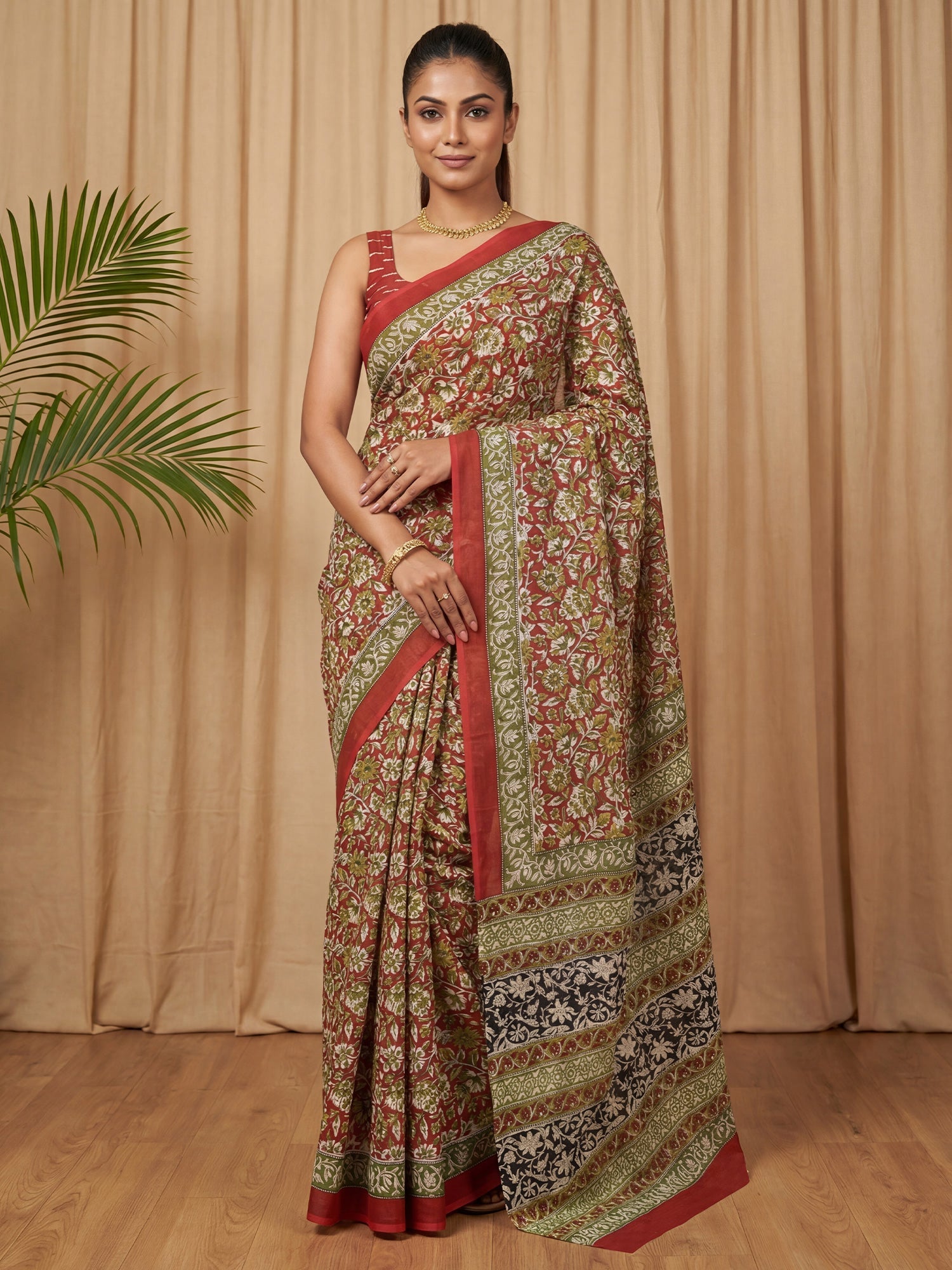 Cotton Mulmul Saree - Ressa