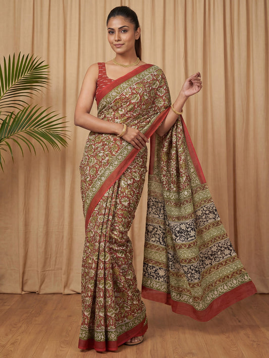 Cotton Mulmul Saree - Ressa