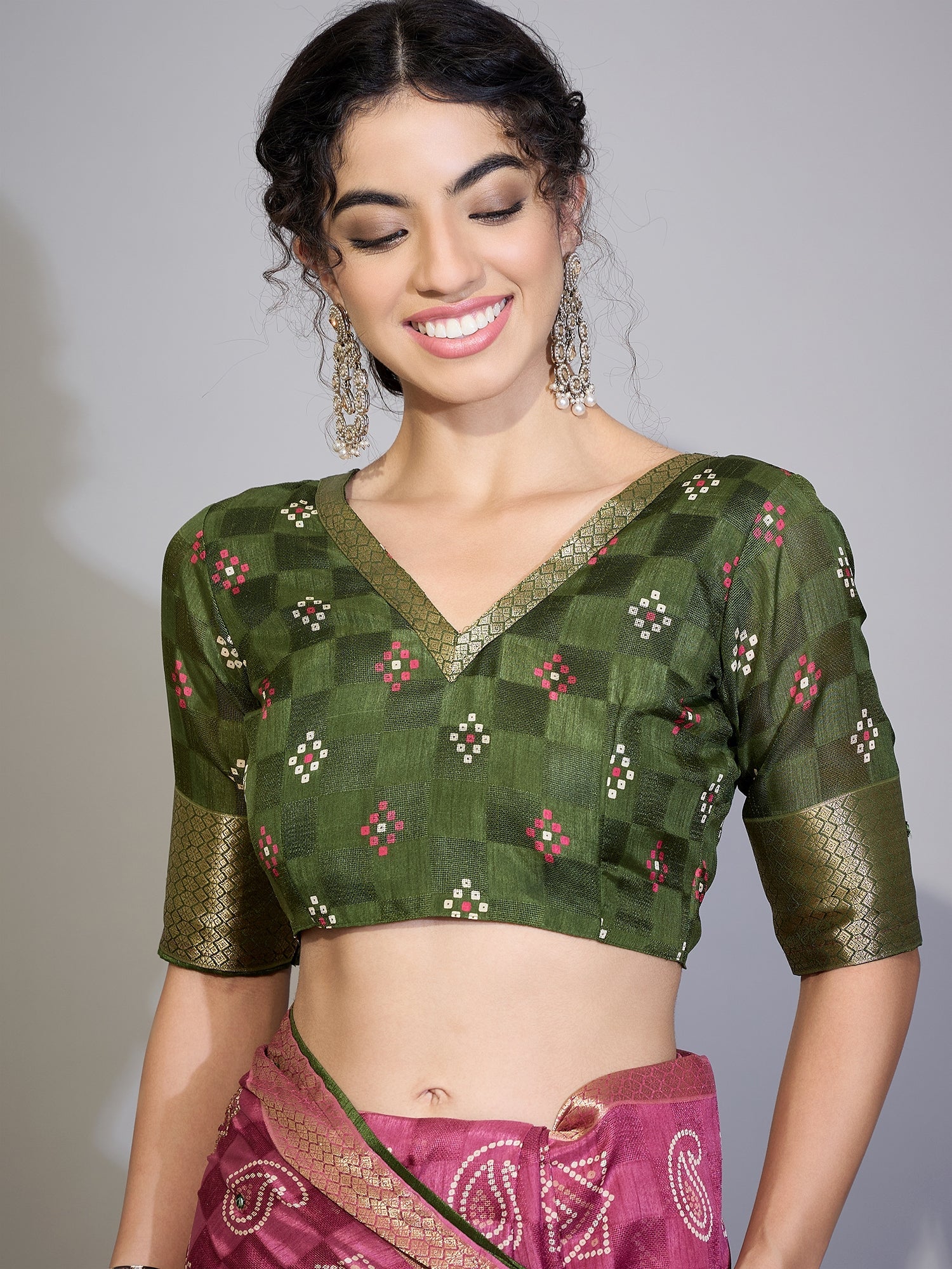 Cotton Saree withBhandni Print - Ressa