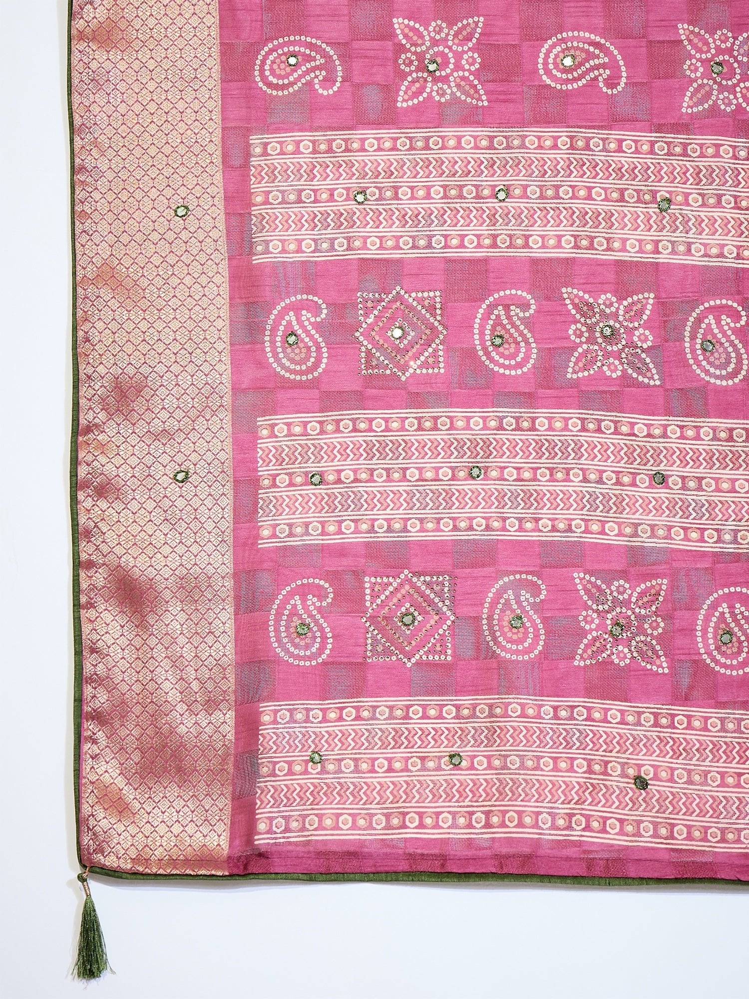 Cotton Saree withBhandni Print - Ressa