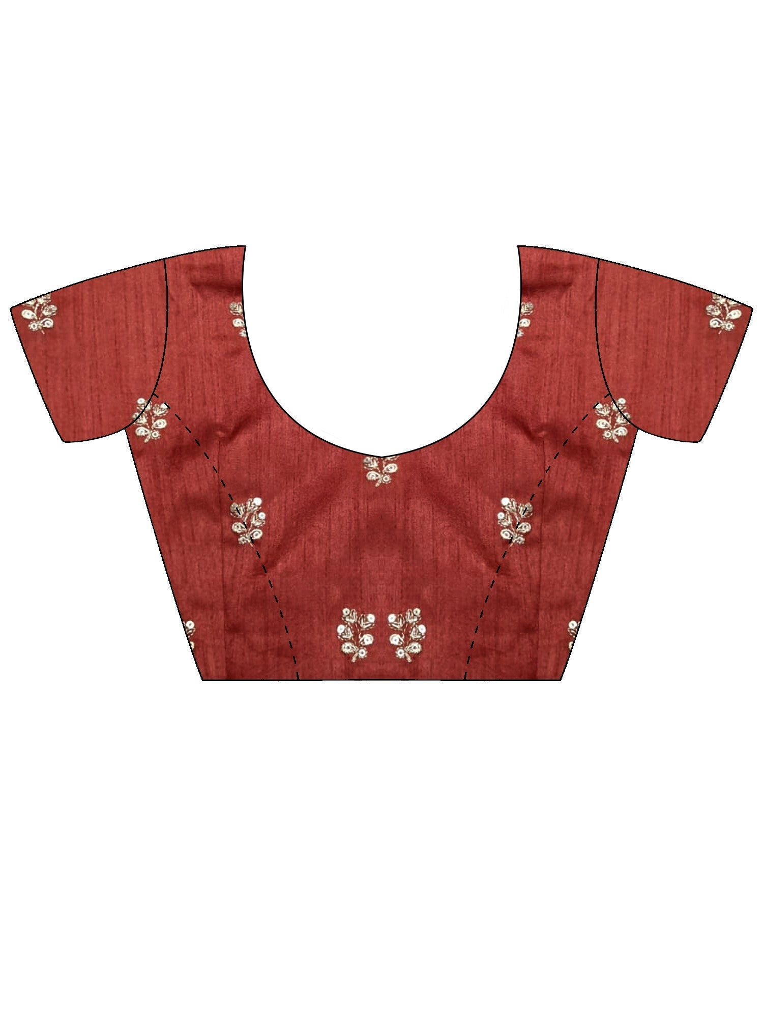 Crimson Elegance Georgette Saree with Gold Lace Border - Ressa