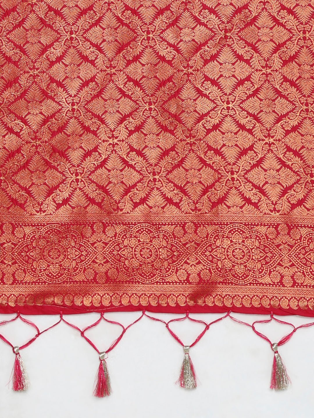 Deep Purple Banarasi Silk Saree - Ressa