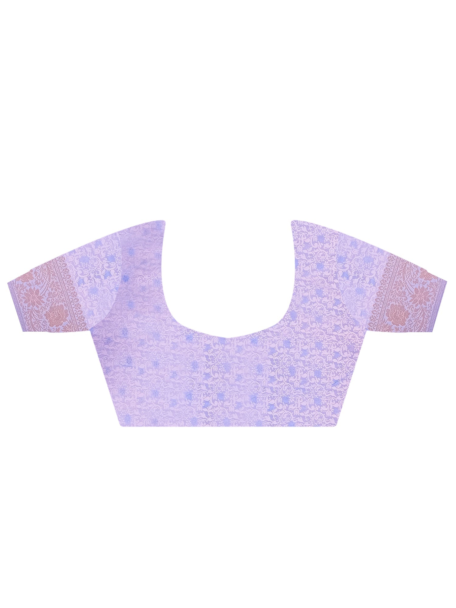Dusty Lavender Banarasi Silk Zari Weaving Saree - Ressa