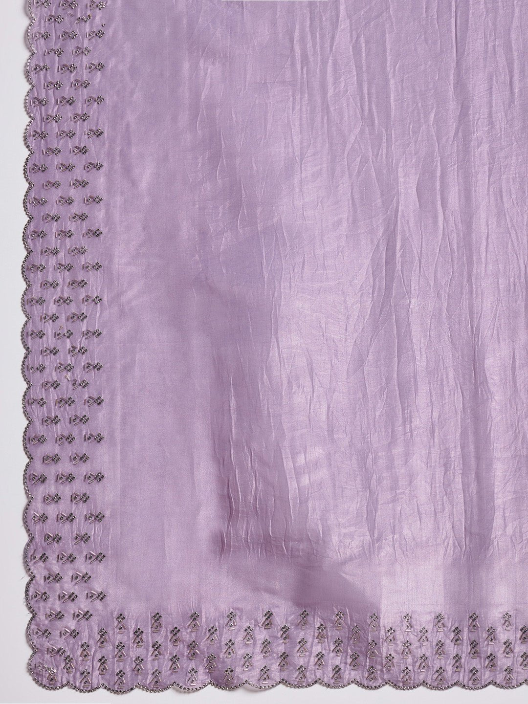 Dusty Lavender Paper Silk Saree - Ressa