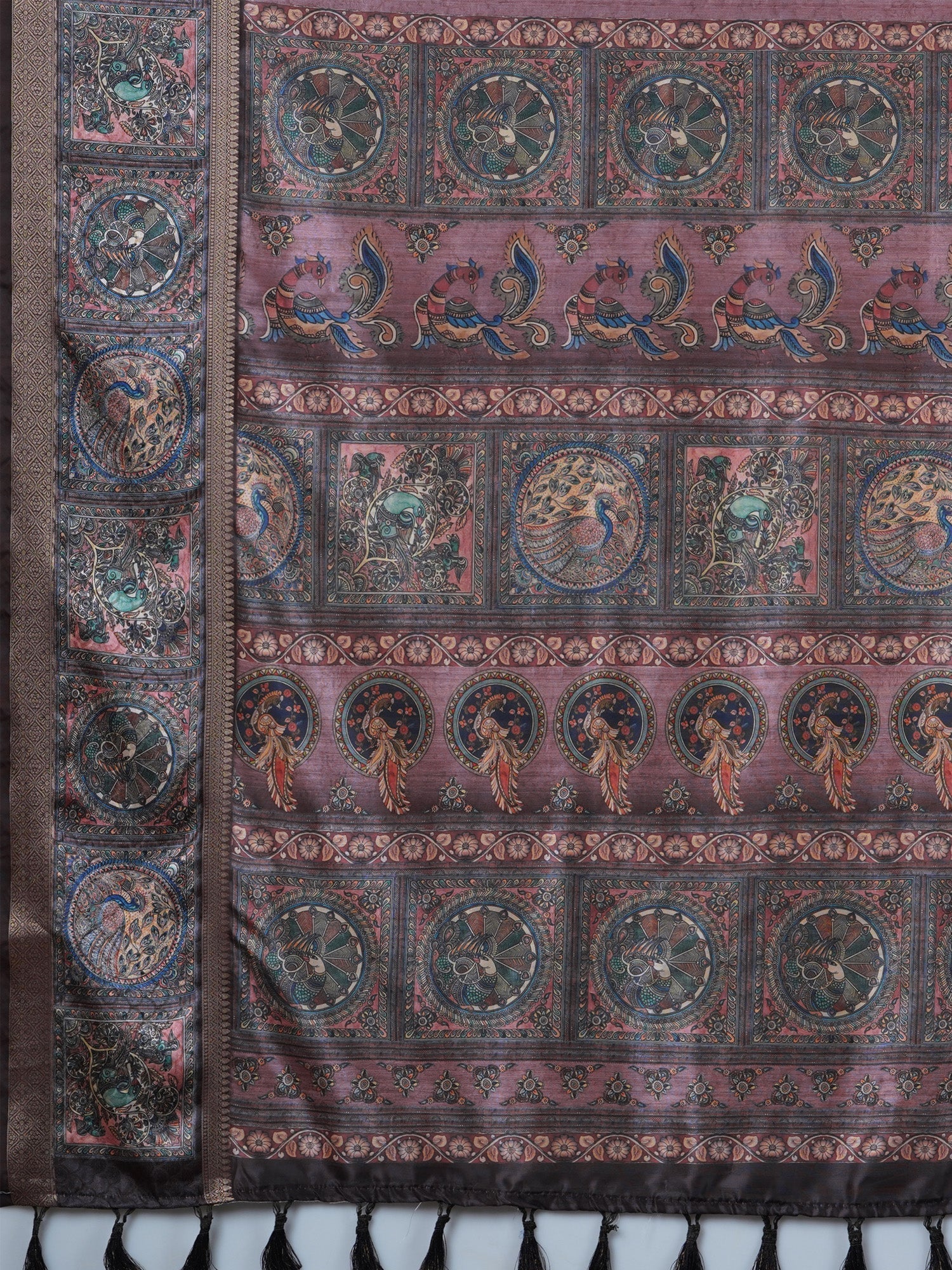 Dusty Mauve-Rose Mysore Silk Saree - Ressa