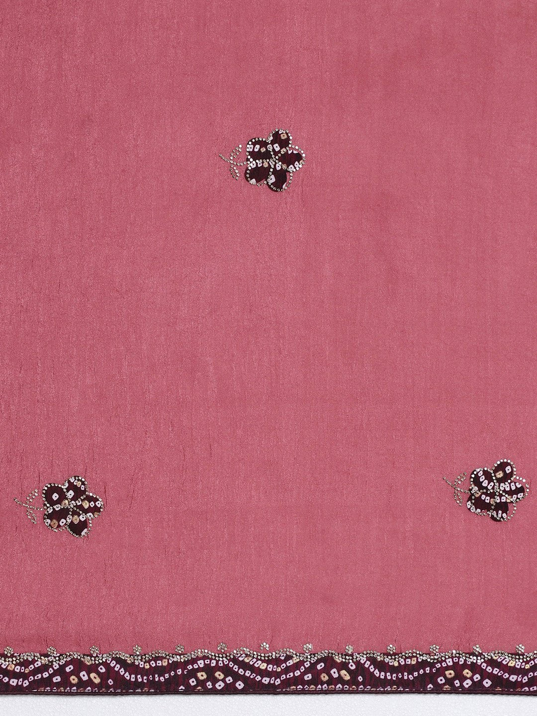 Dusty pink georgette saree - Ressa