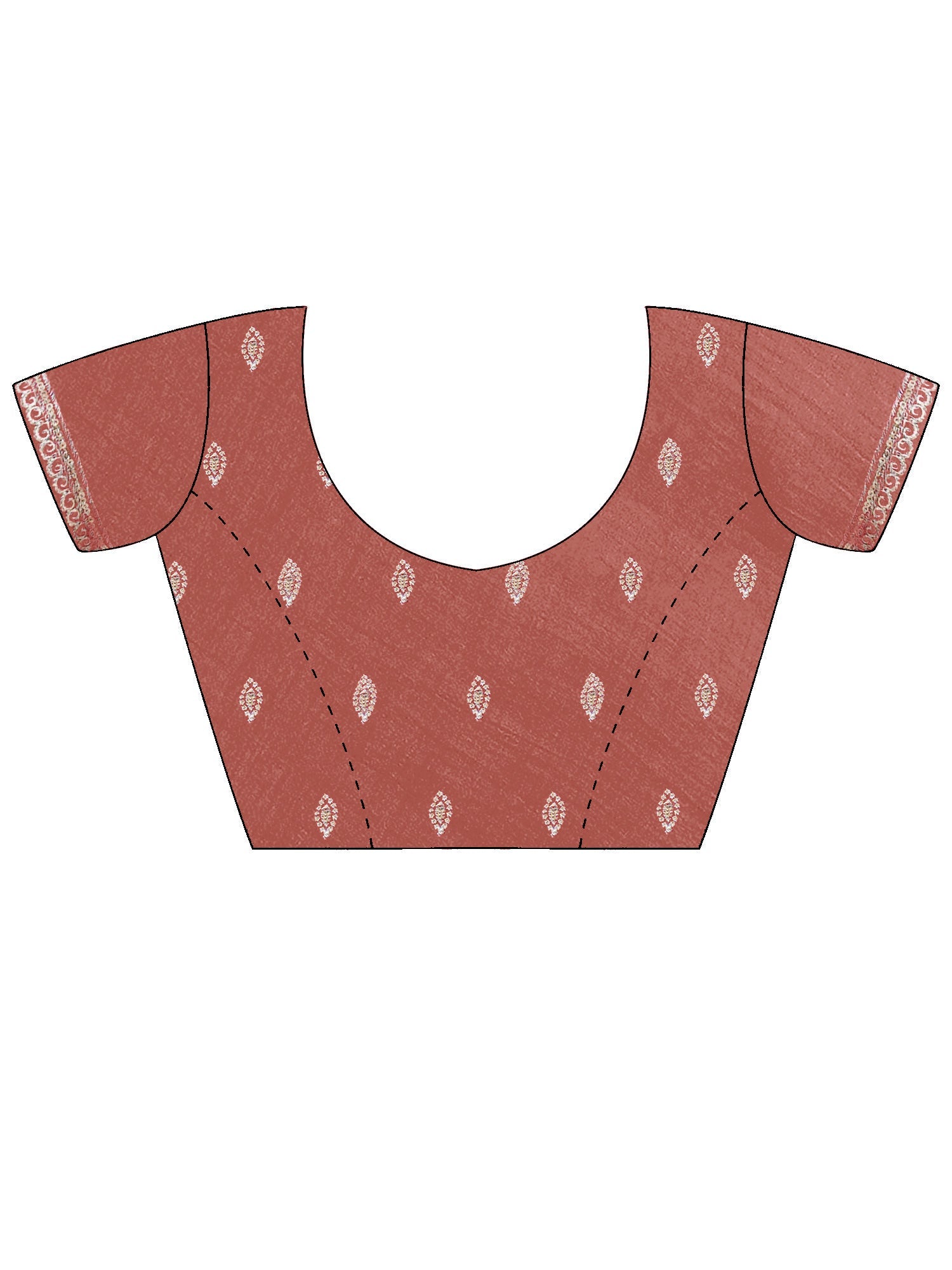 Dusty Rose Georgette Embroidered Saree - Ressa