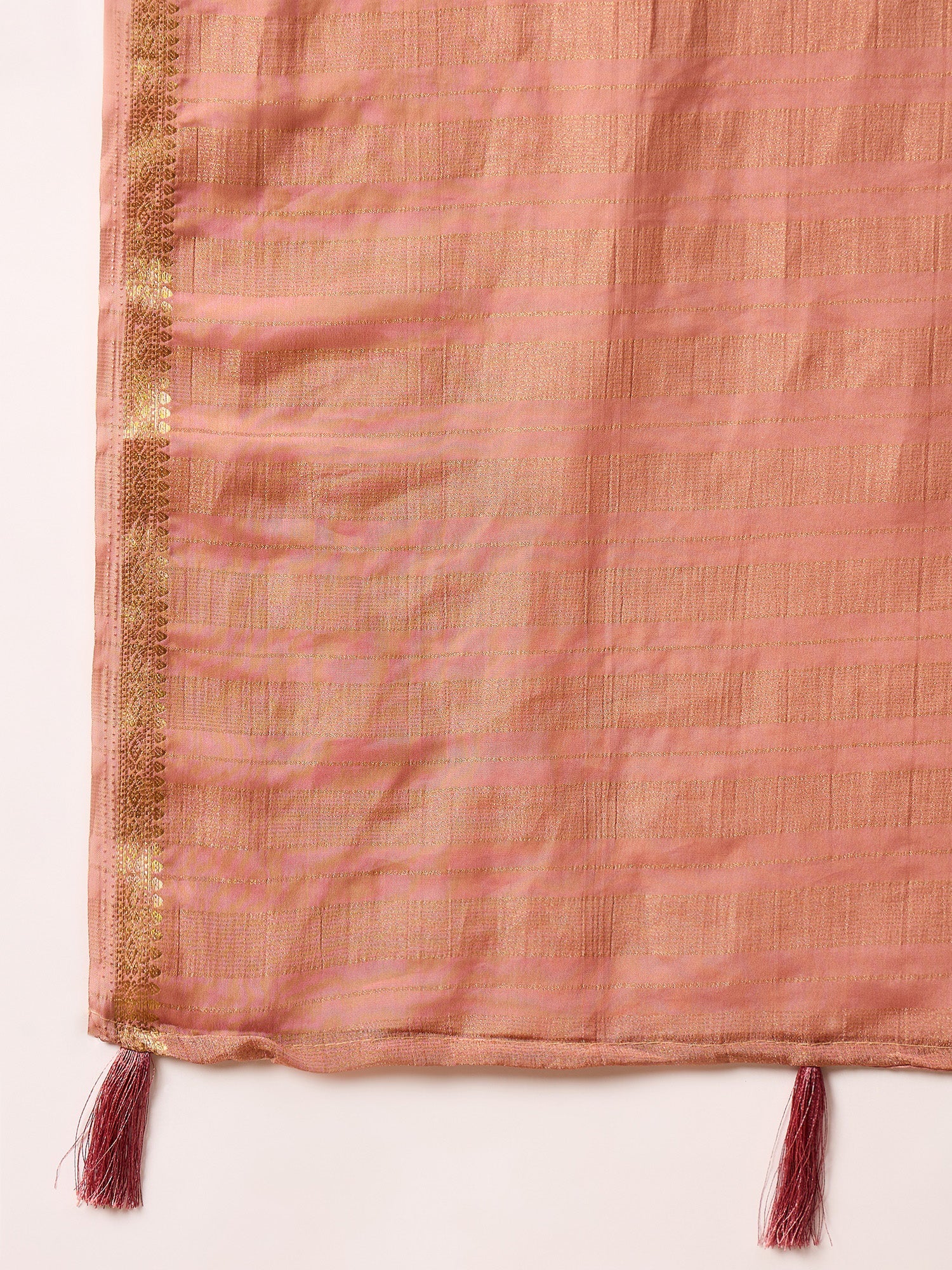 Dusty Rose Mysore Silk Saree - Ressa