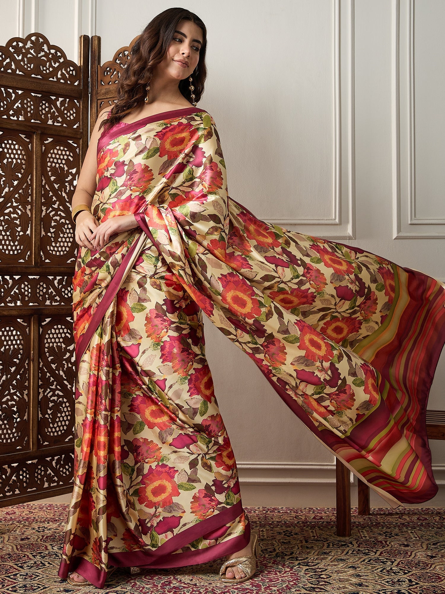 Embroidered Georgette Saree - Ressa