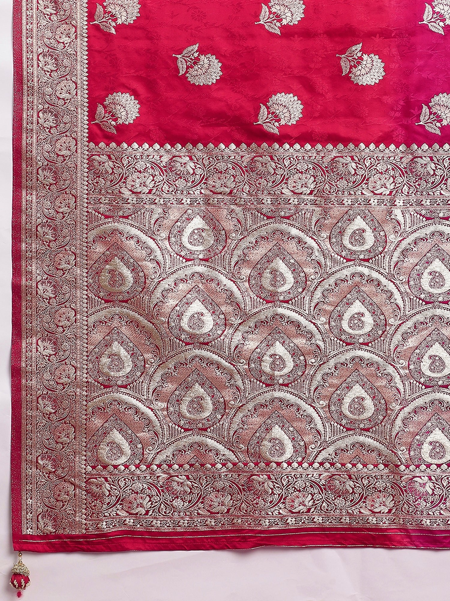 Ethnic Motifs Woven Design Zari Banarasi Saree - Ressa