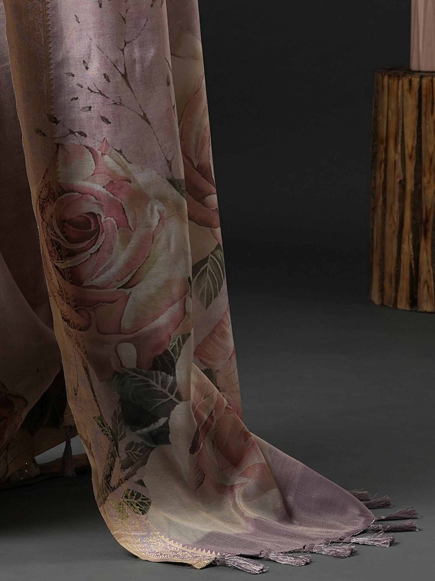 Floral Digital Print Kanjivaram Silk Saree - Ressa