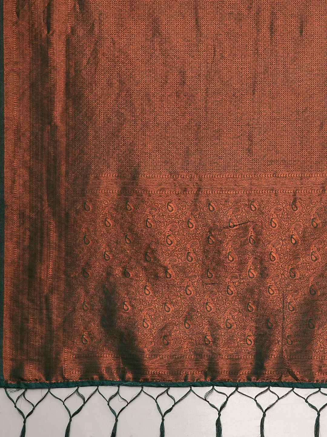 Forest Green Knajivaram Saree - Ressa