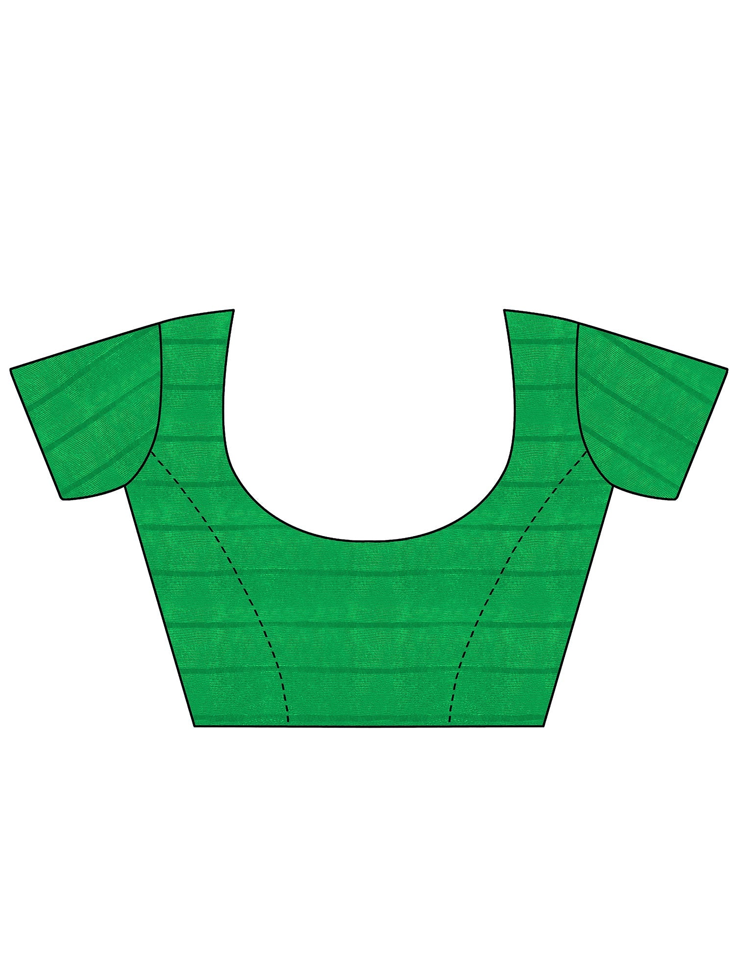 Green Bandhani Georgette Saree with Multicolour Border & Blouse Piece - Ressa