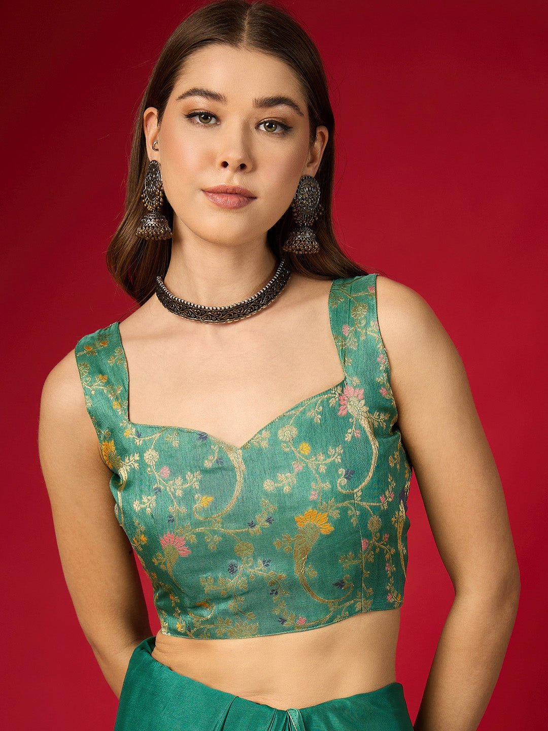 Green Mysore Silk Pattern Saree - Ressa