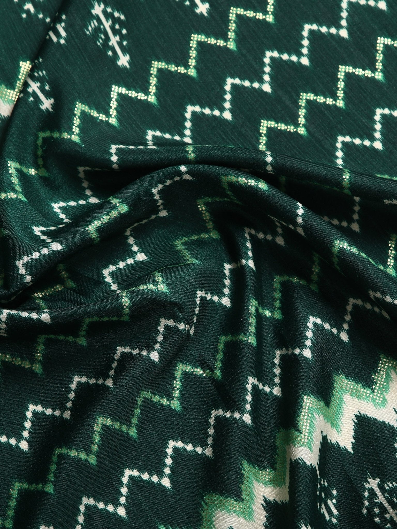 Green Patola Printed Saree - Ressa