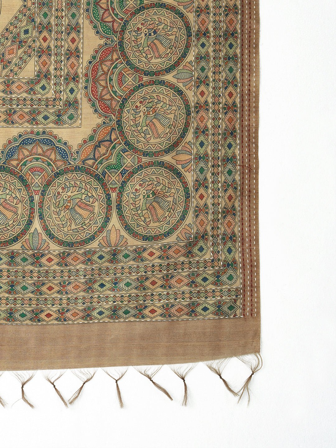 Heritage Cream Handloom Silk Blend Saree - Ressa