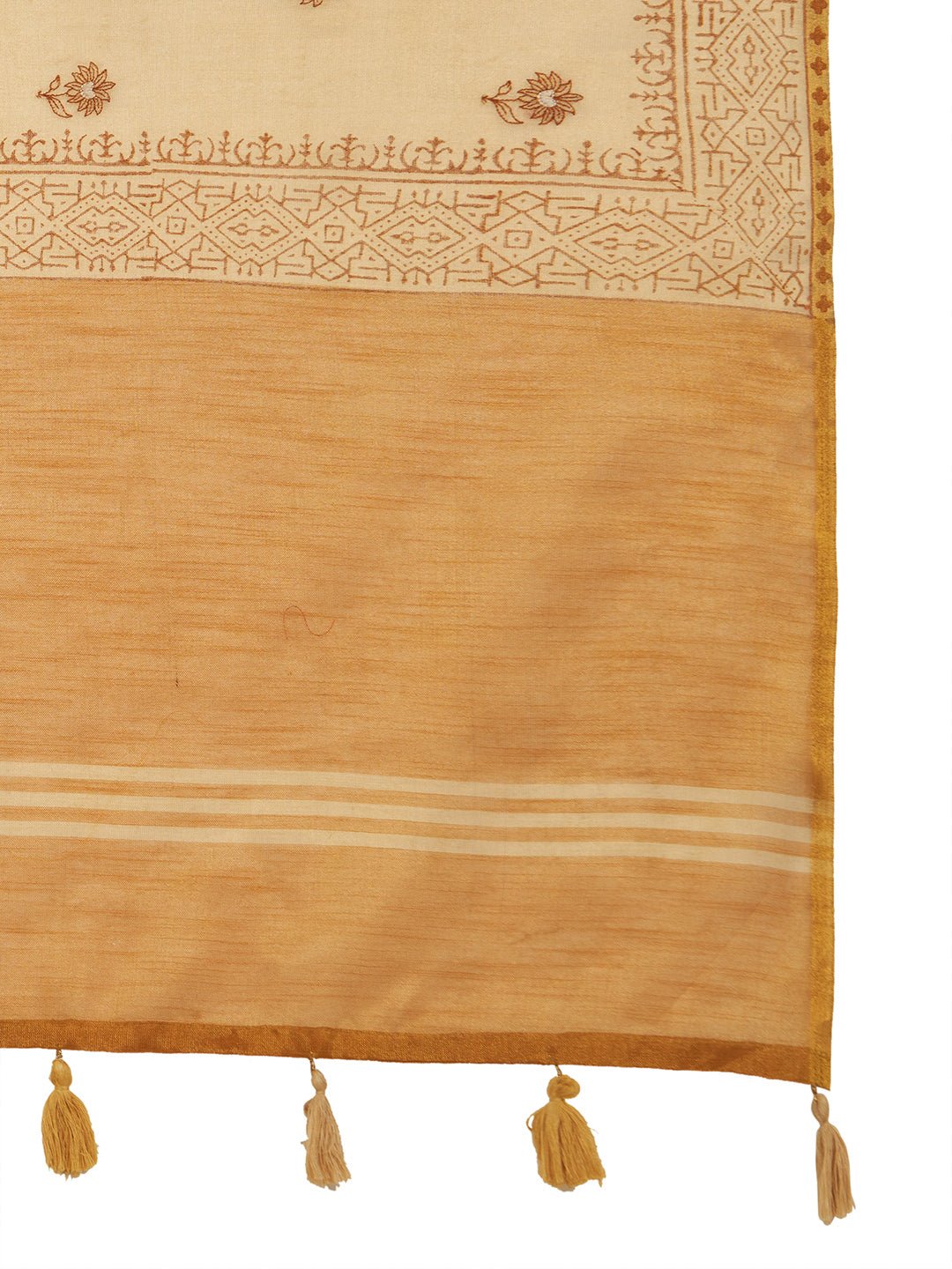 Heritage Cream Tissue Silk Saree - Ressa