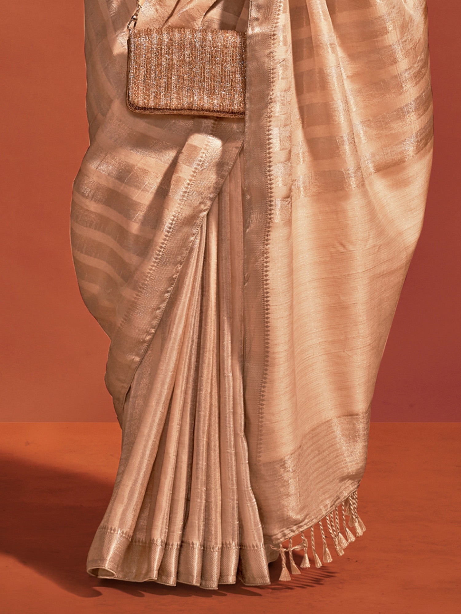 Heritage Dusty Lavender Banarasi Silk Blend Saree - Ressa
