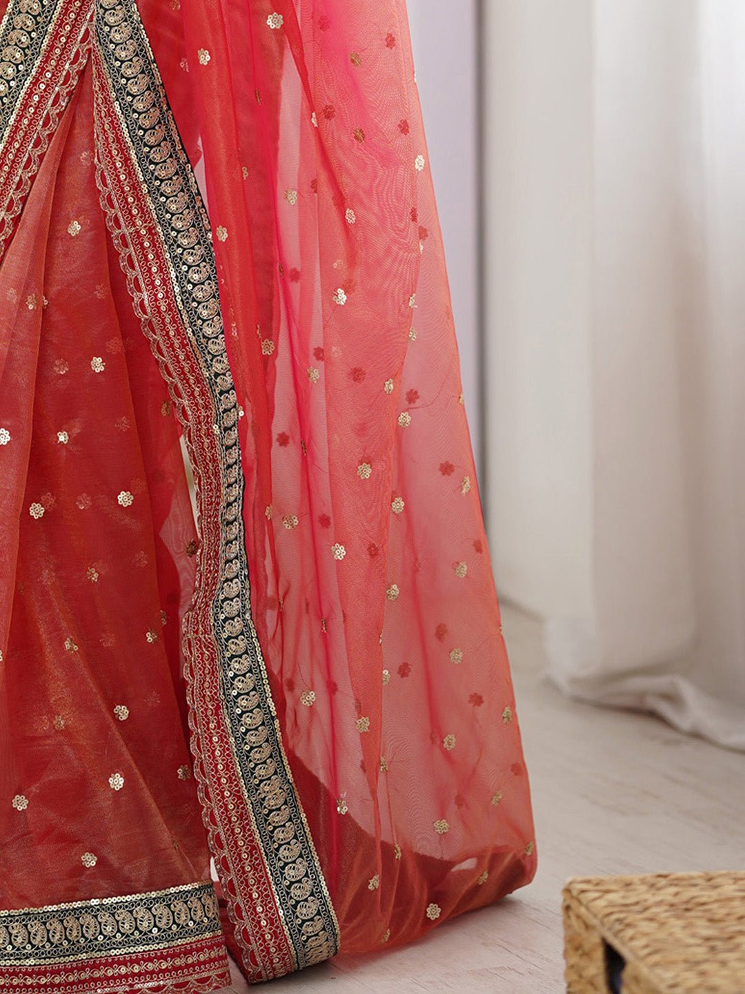 Heritage Maroon Silk Blend Saree - Ressa