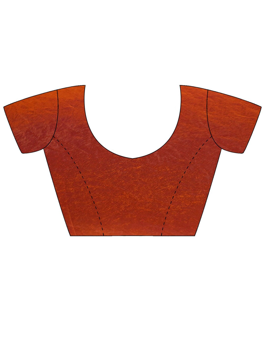Heritage Rust Silk Blend Saree - Ressa