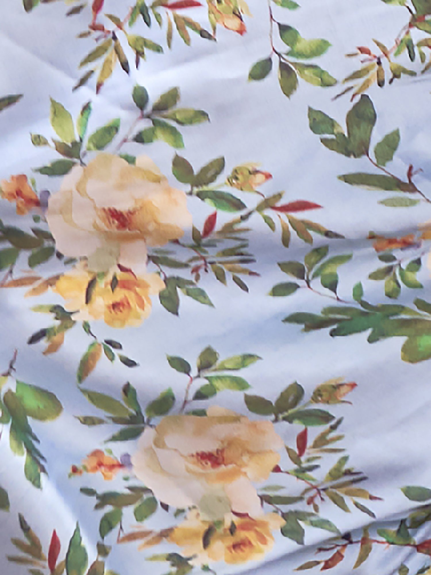 Heritage Sky Blue Floral Saree - Ressa