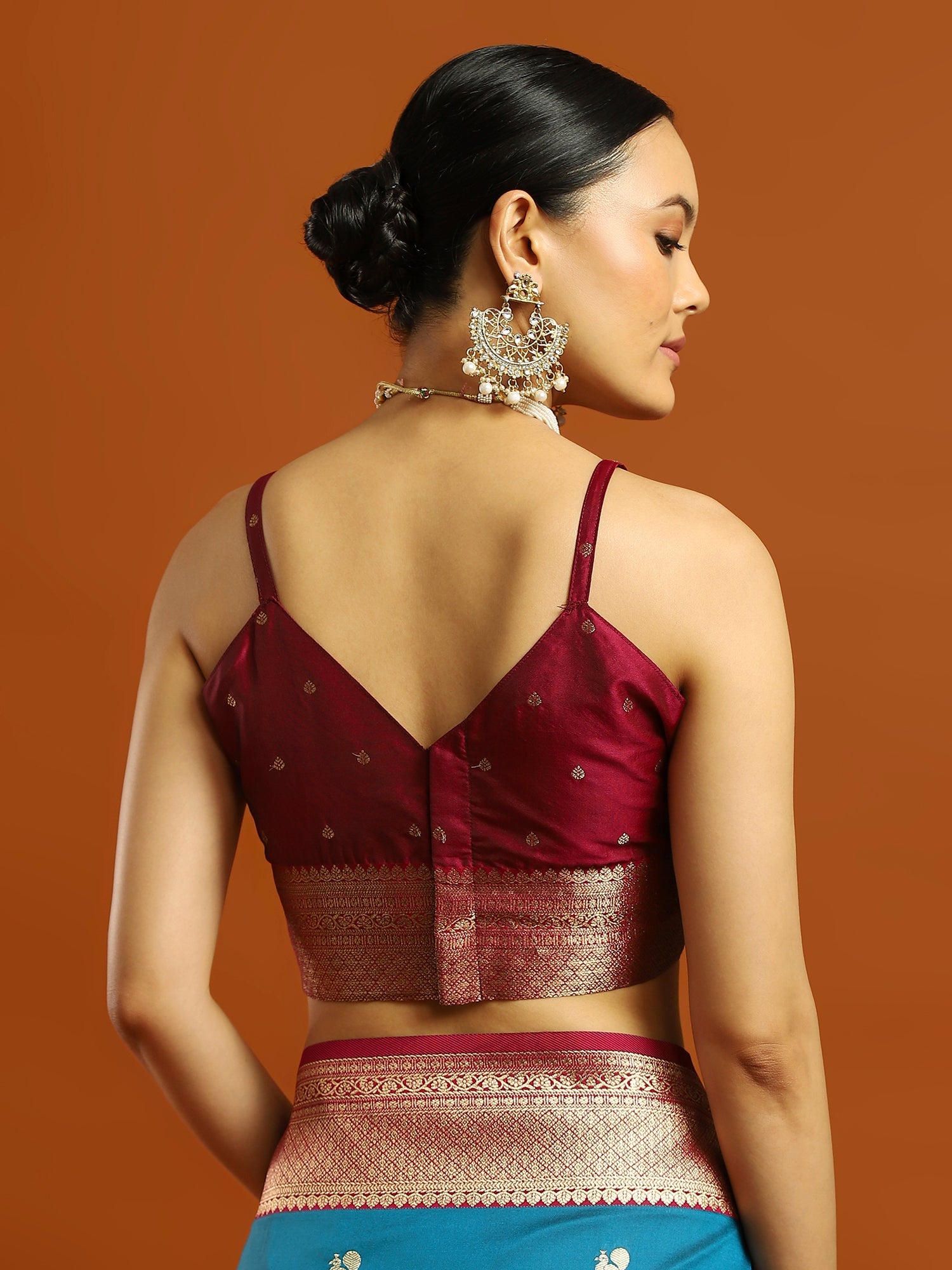 Heritage Teal and Mazenta Banarasi Silk Blend Saree - Ressa