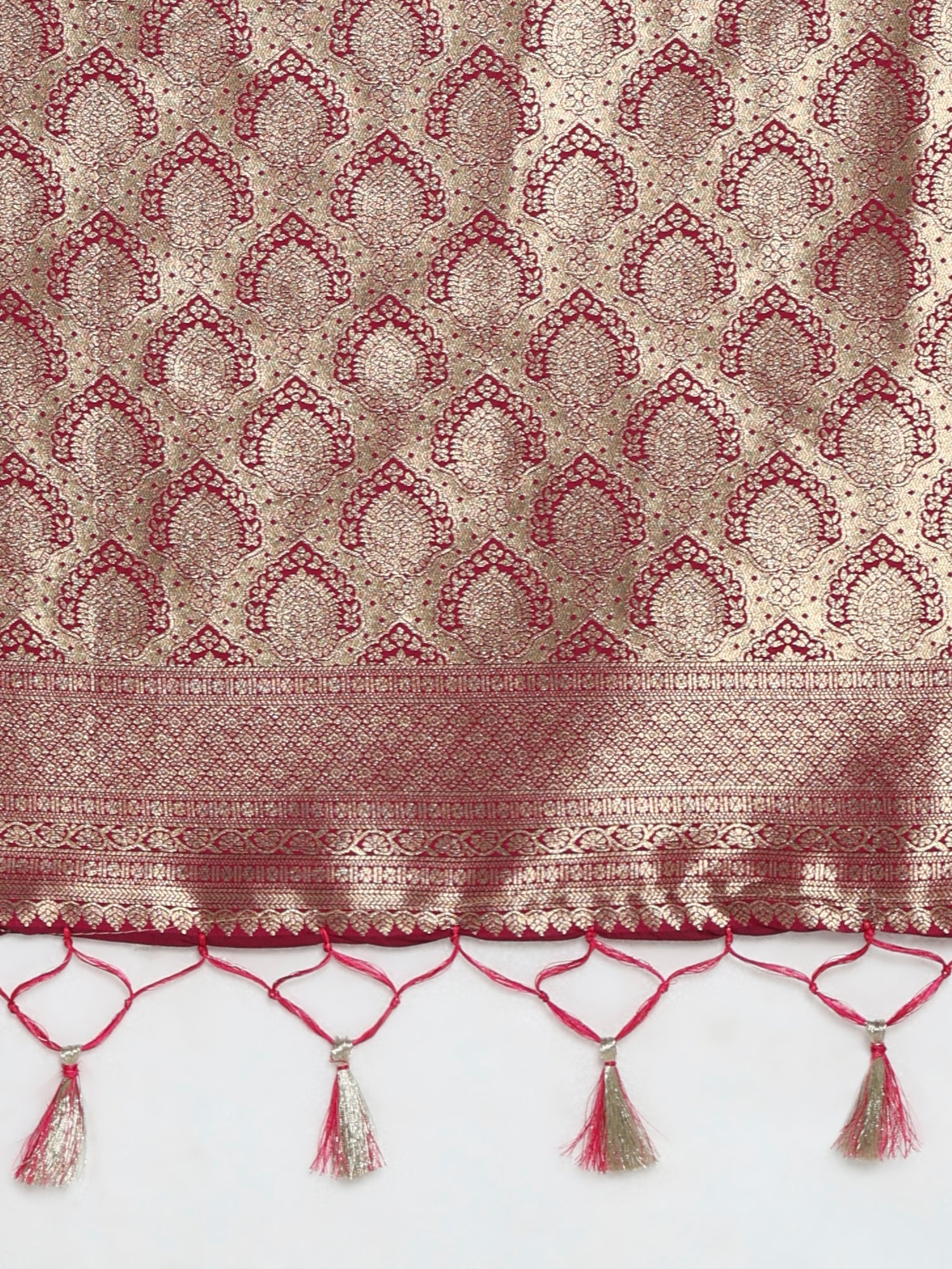 Heritage Teal and Mazenta Banarasi Silk Blend Saree - Ressa