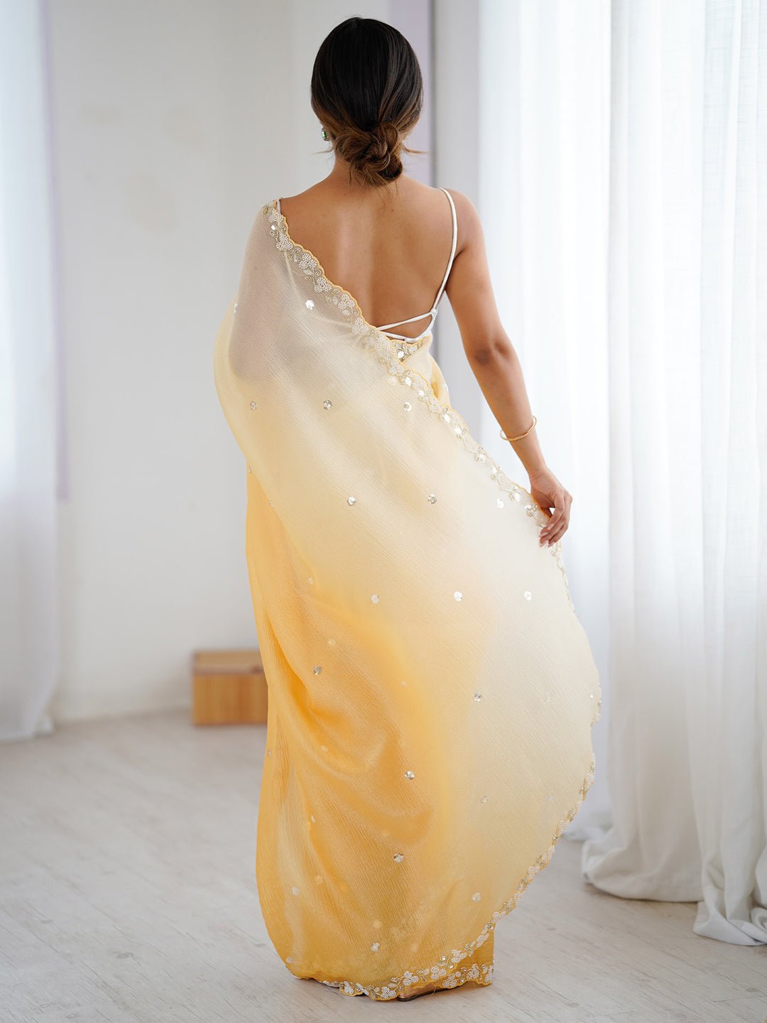 Heritage Yellow Silk Blend Saree - Ressa