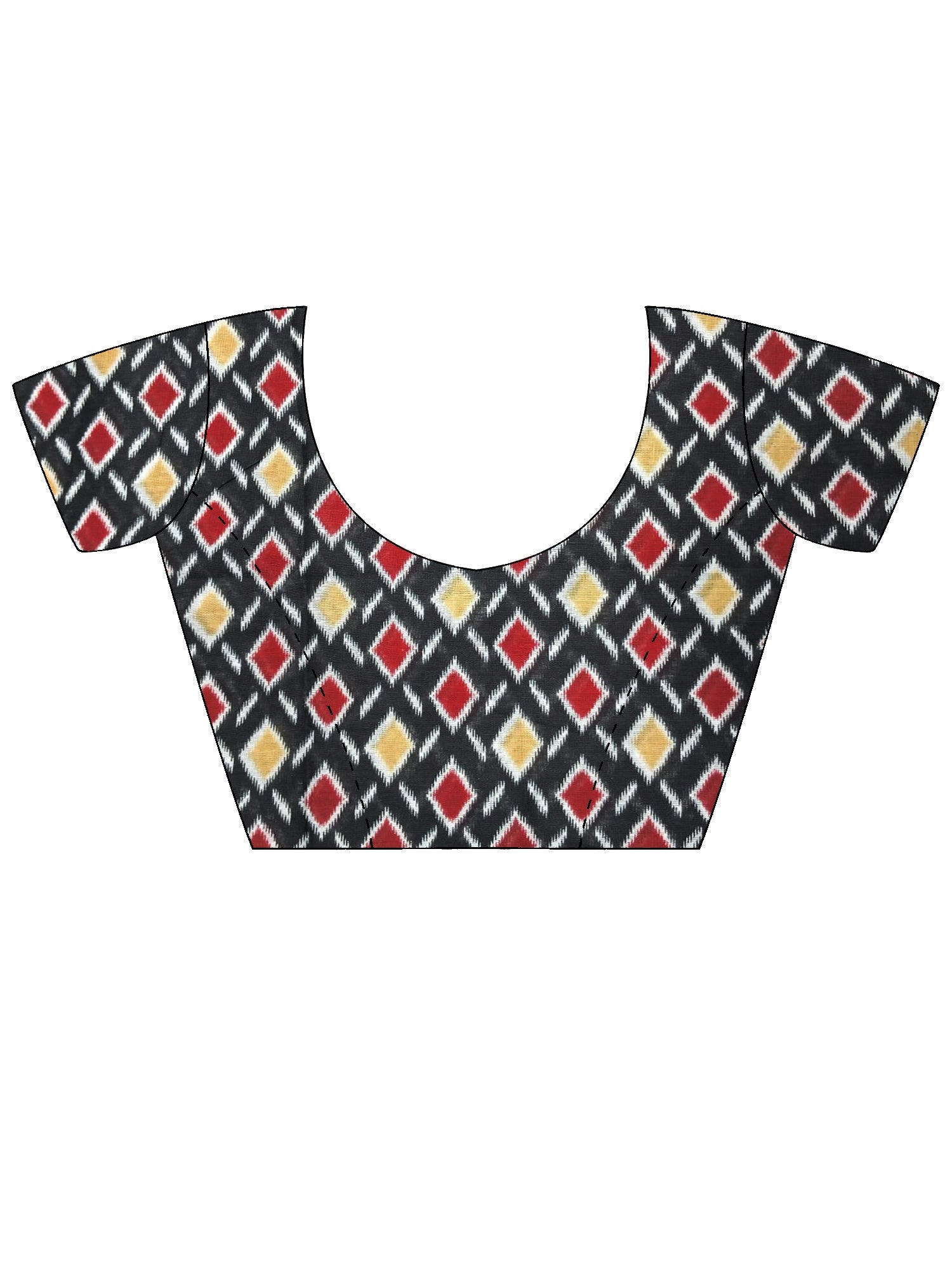 Ikat Patola Print : Cotton Mulmul Saree - Ressa