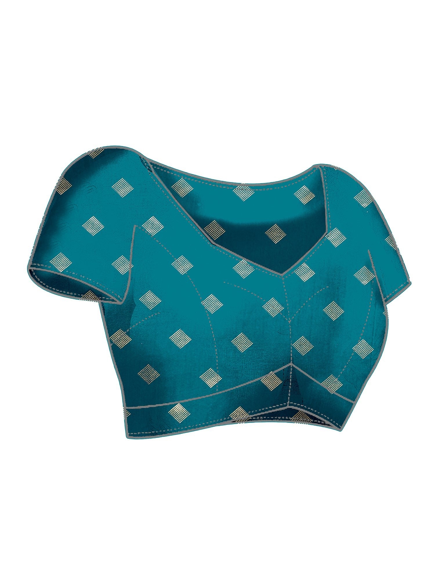 Ikkat Patola Silk Saree with Foil - Ressa