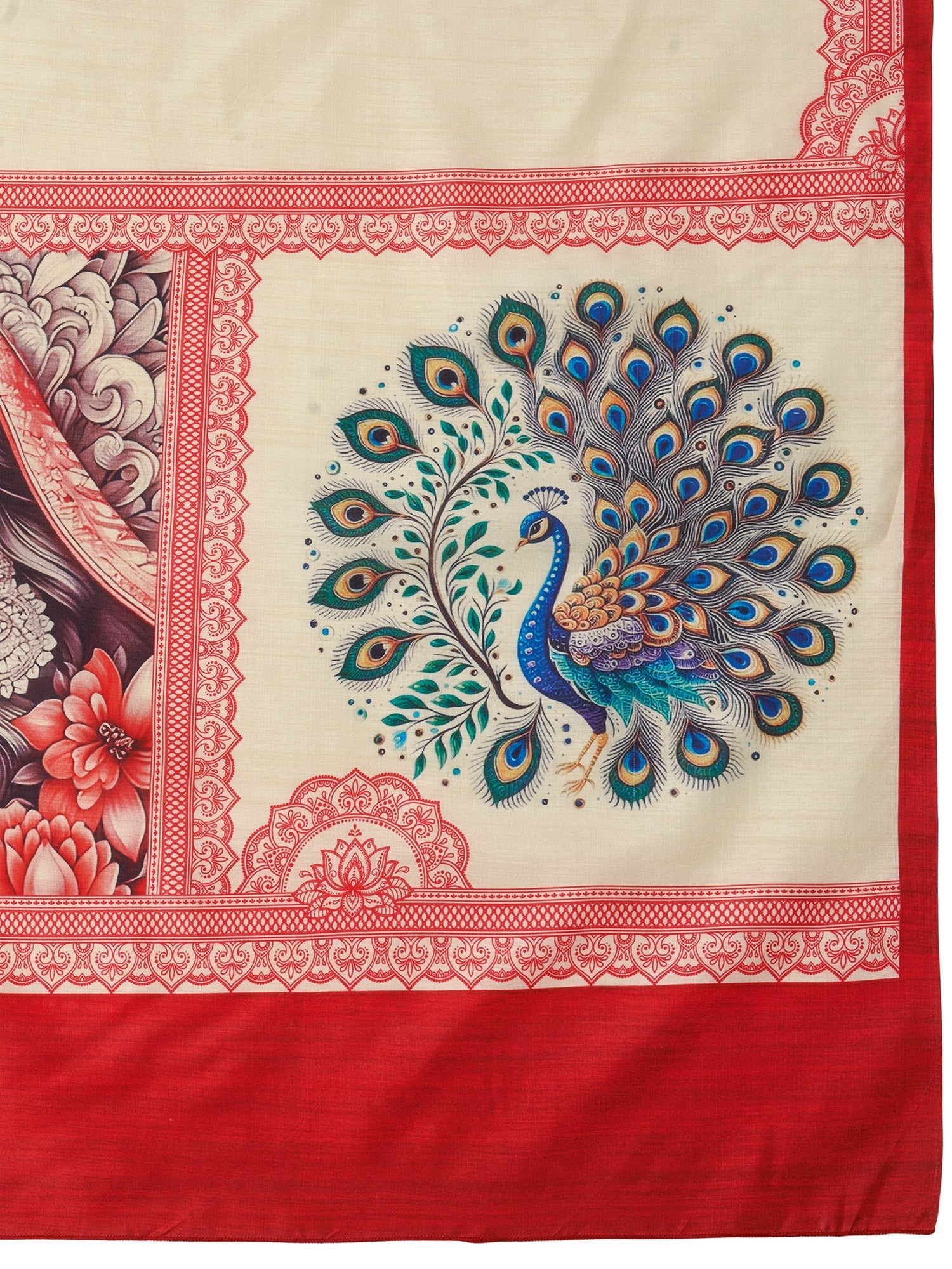 Ivory Pooja Silk Saree - Ressa