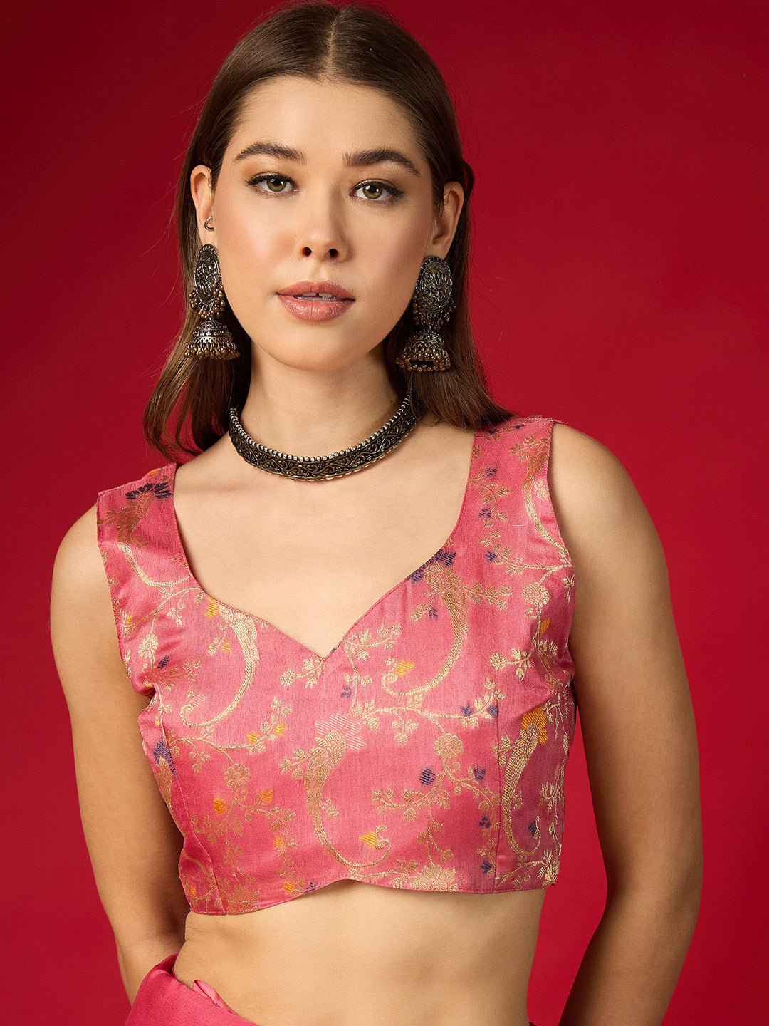 Pink Mysore Silk Saree - Ressa