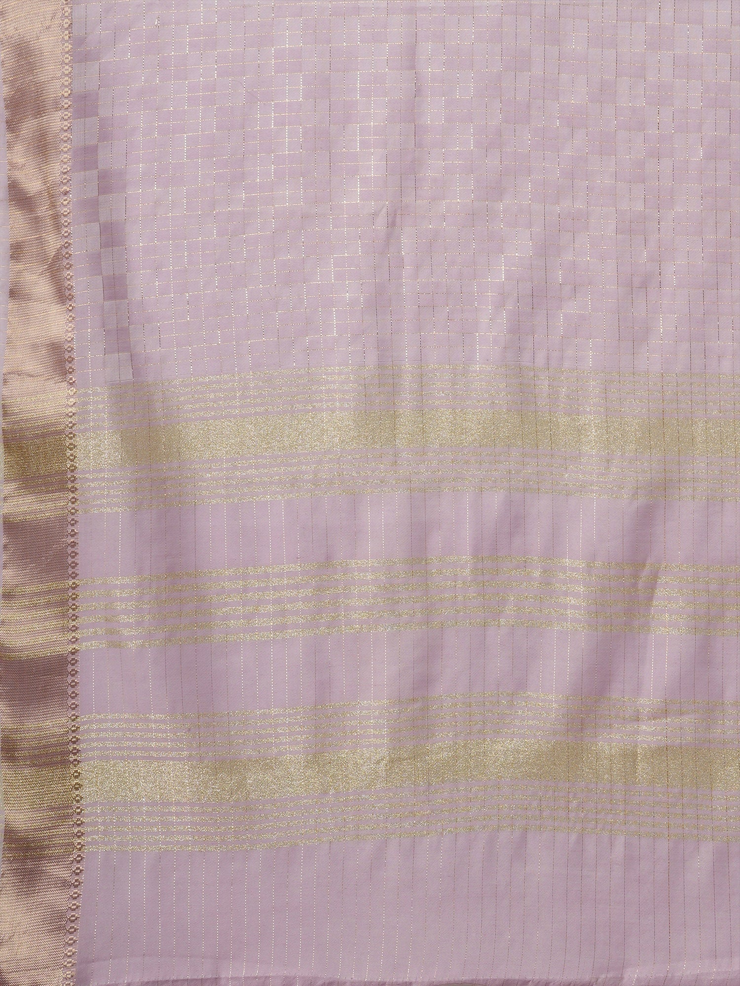 Lavender Lilac Tissue Georgette Saree - Ressa