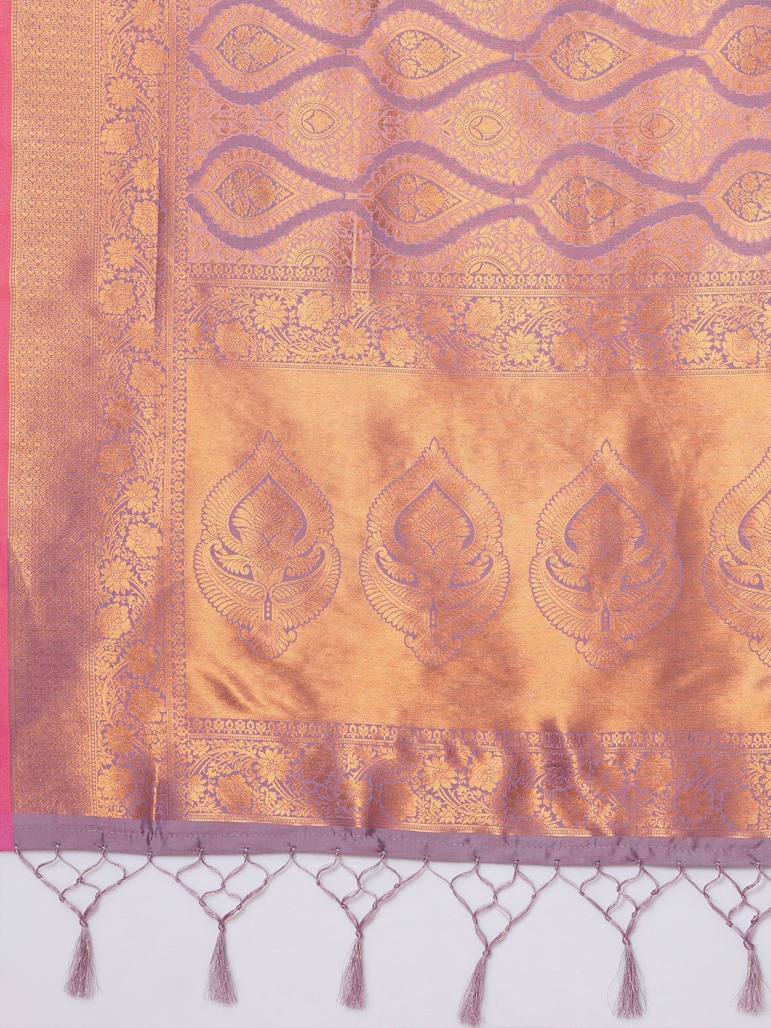 Lavender Purple Kanjeevaram Saree - Ressa