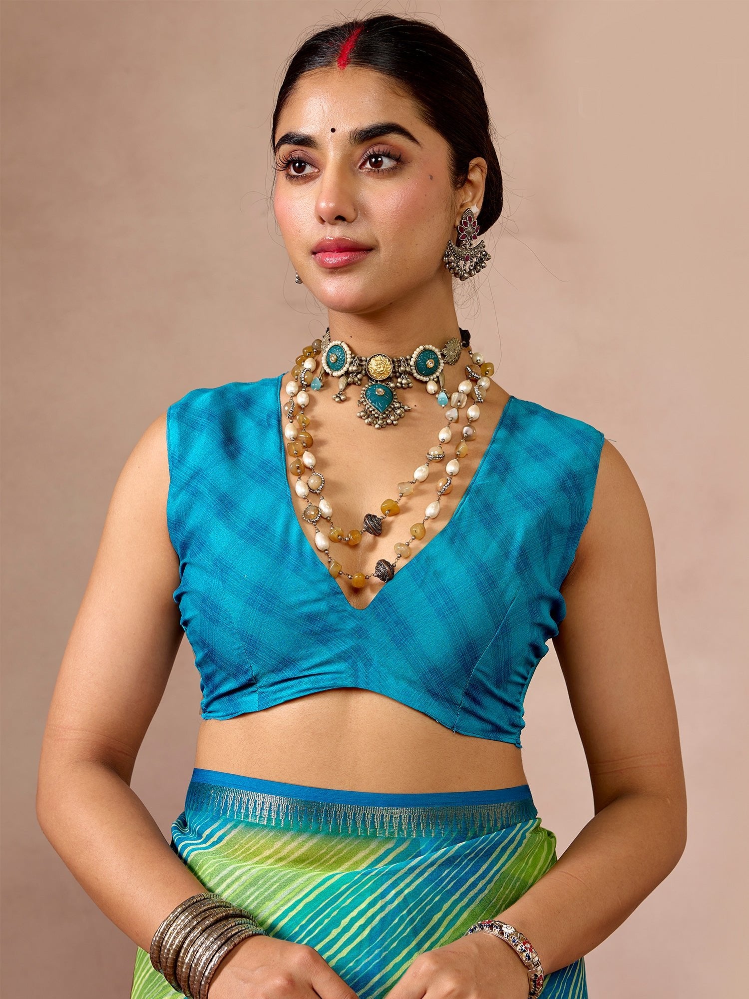 Light Green Georgette Saree - Ressa