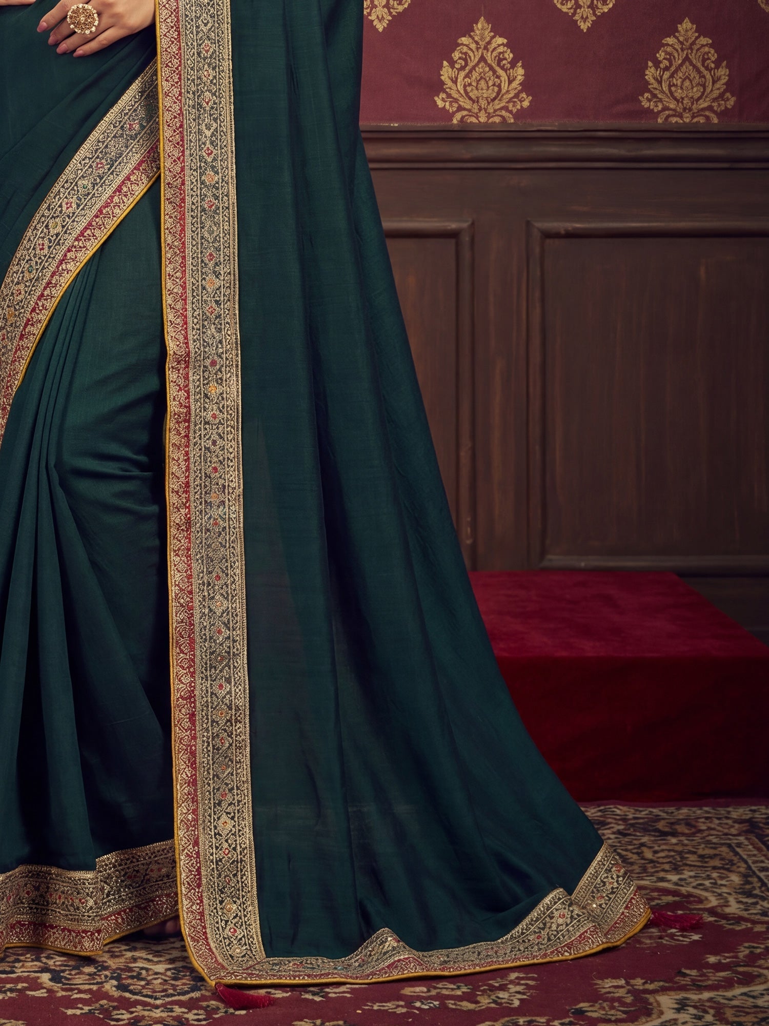 Light Purple Tissue Silk Saree with Zari Stripes - Ressa