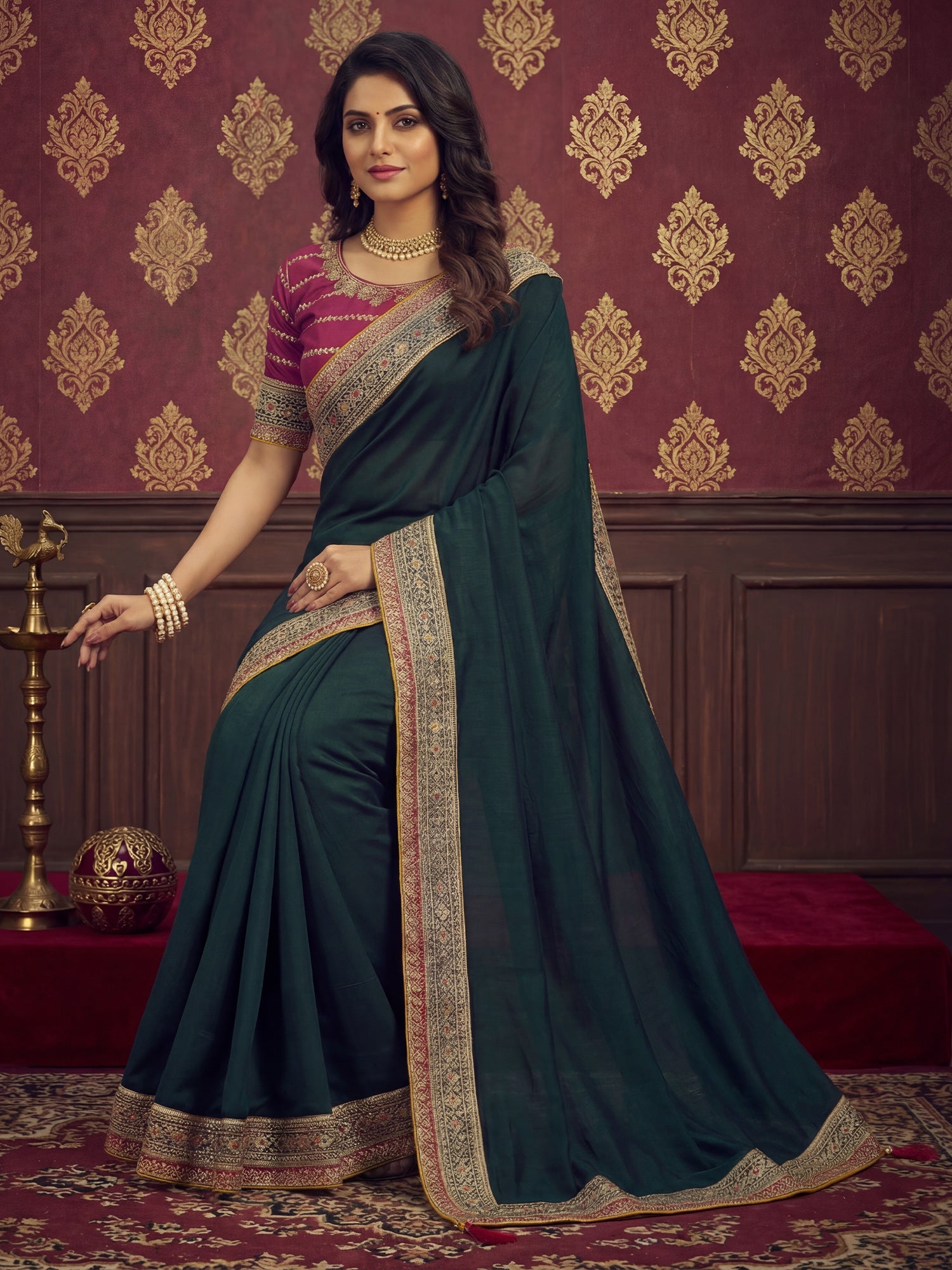 Light Purple Tissue Silk Saree with Zari Stripes - Ressa
