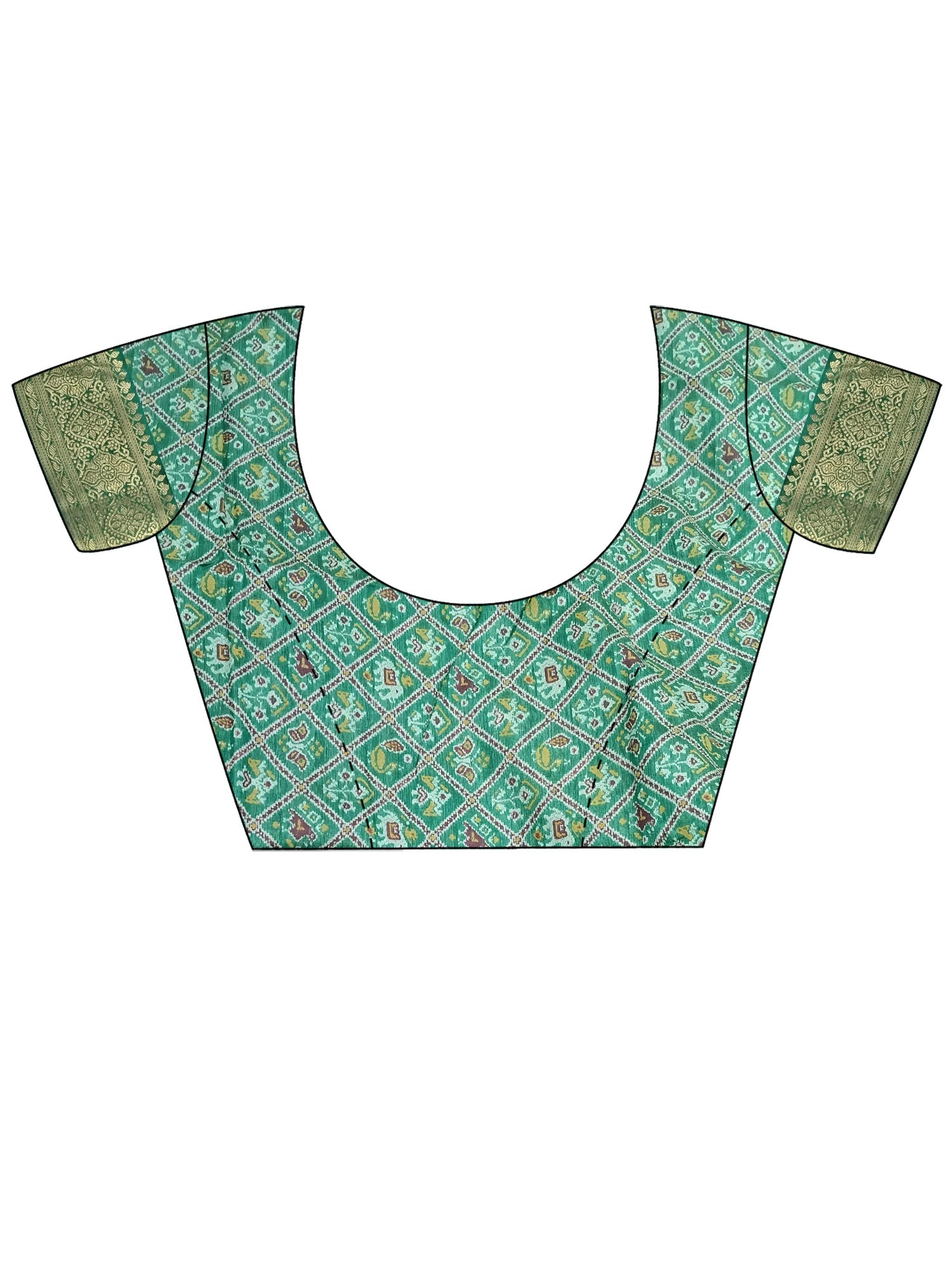 Lime Green Silk Blend Bandhani Saree - Ressa
