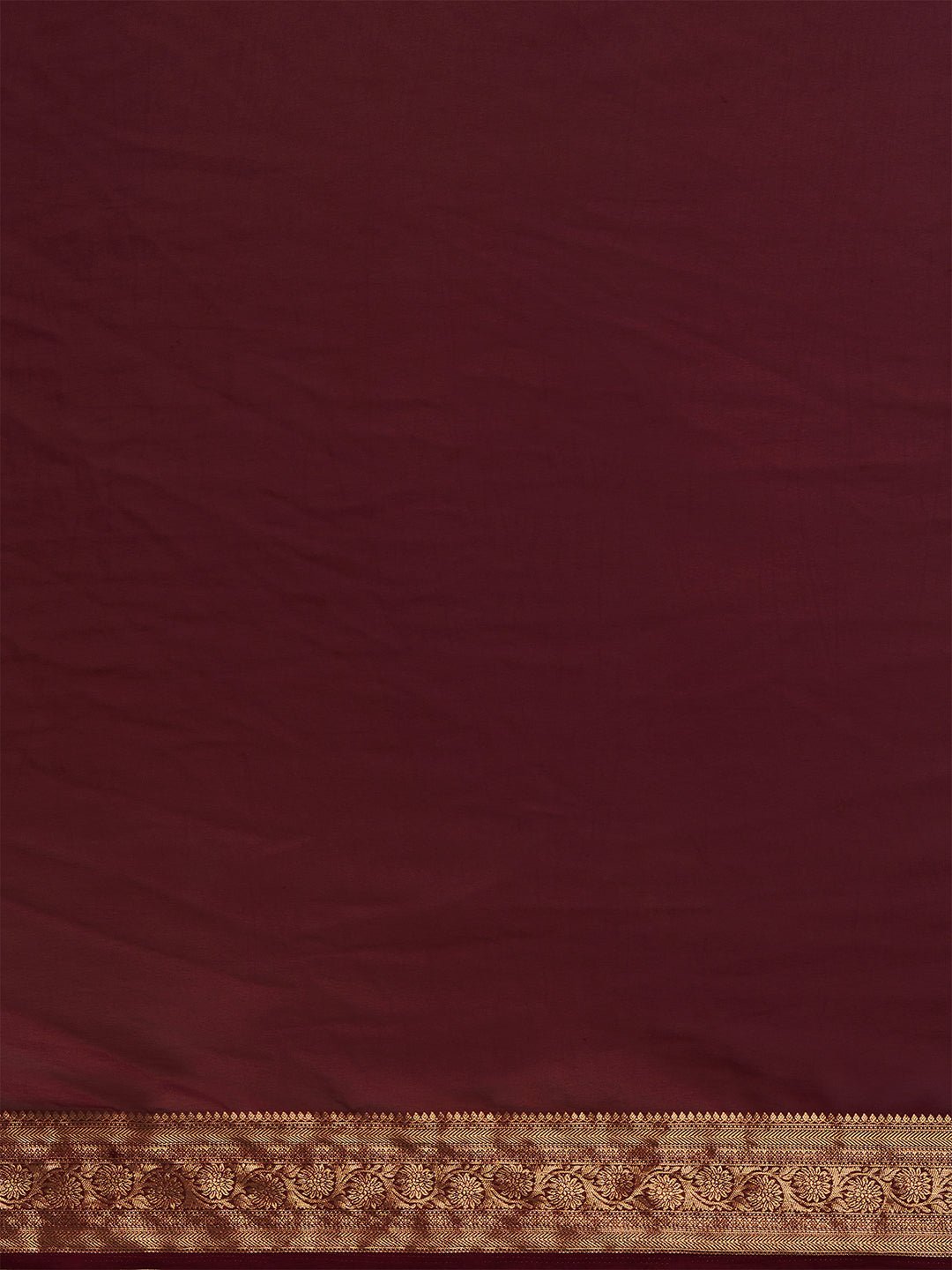 Maroon Floral Georgette Saree - Ressa