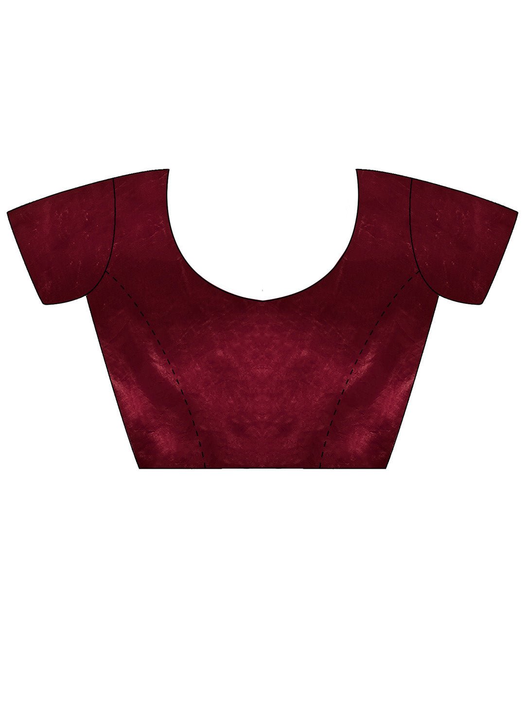 Maroon Satin Emblished Party Wear Saree - Ressa