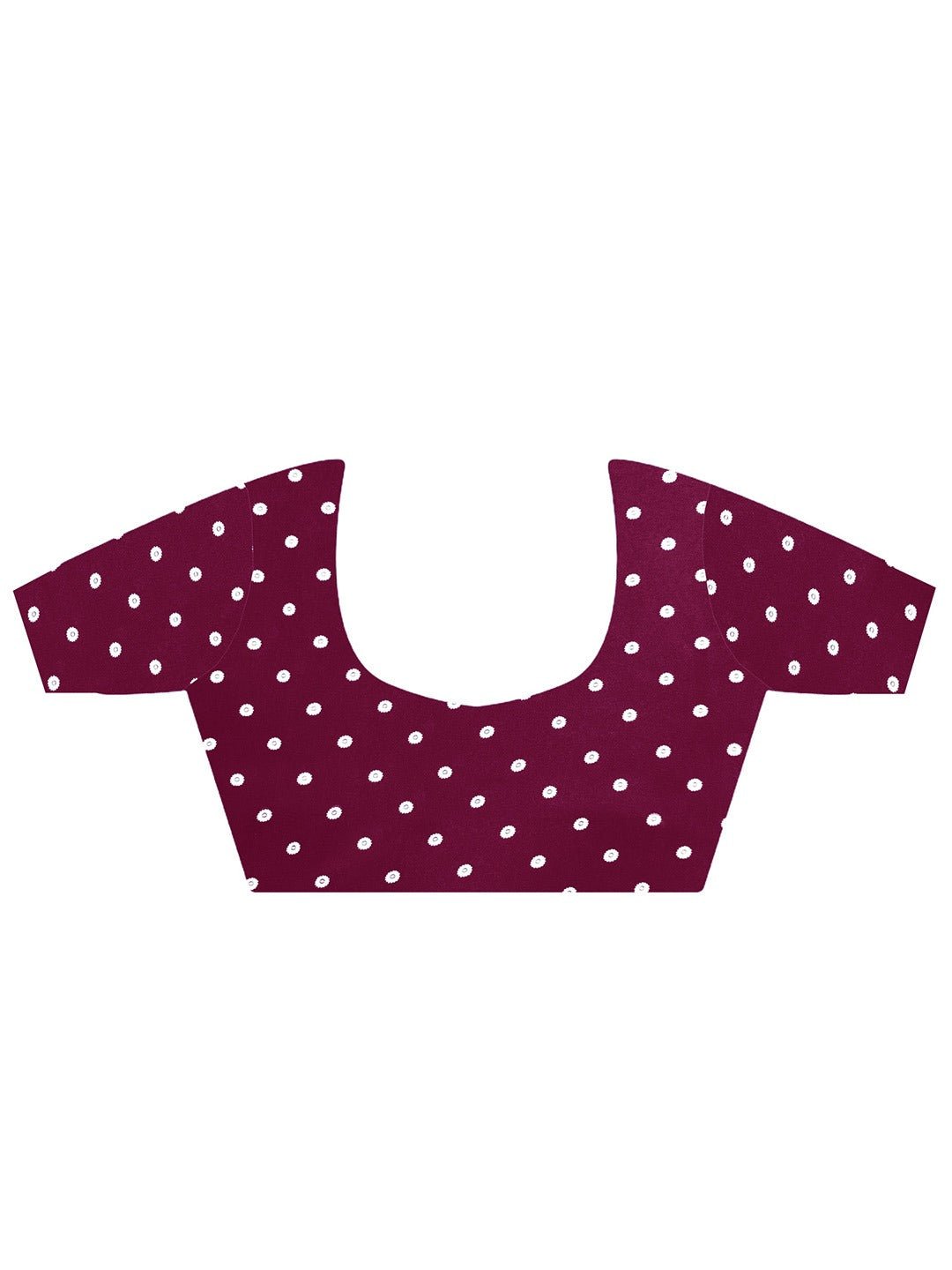 Maroon Satin Saree - Ressa