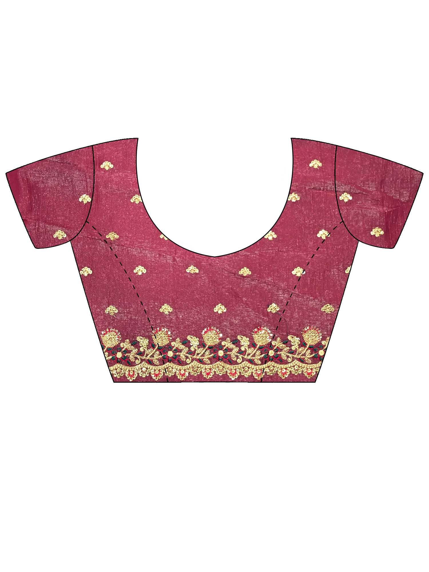 Mauve Embellished Tissue Sarees - Ressa